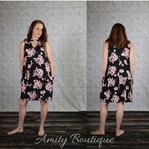 Floral Chocker Dress